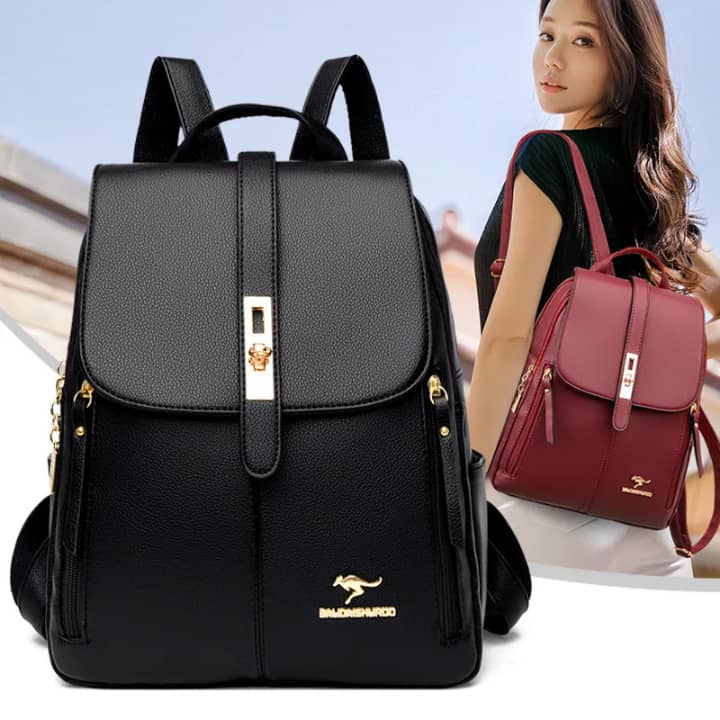 SAC A DOS FEMME EN CUIR PU-CHIC